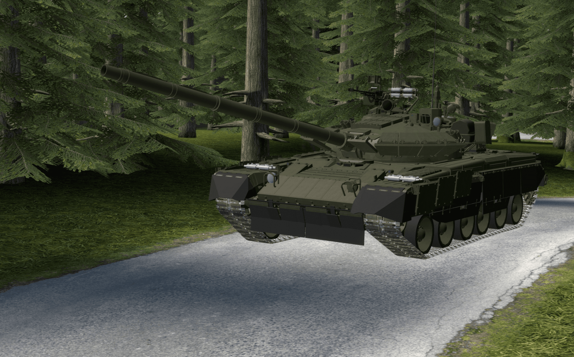 T80BVM Main battle Tank (Full prop made)