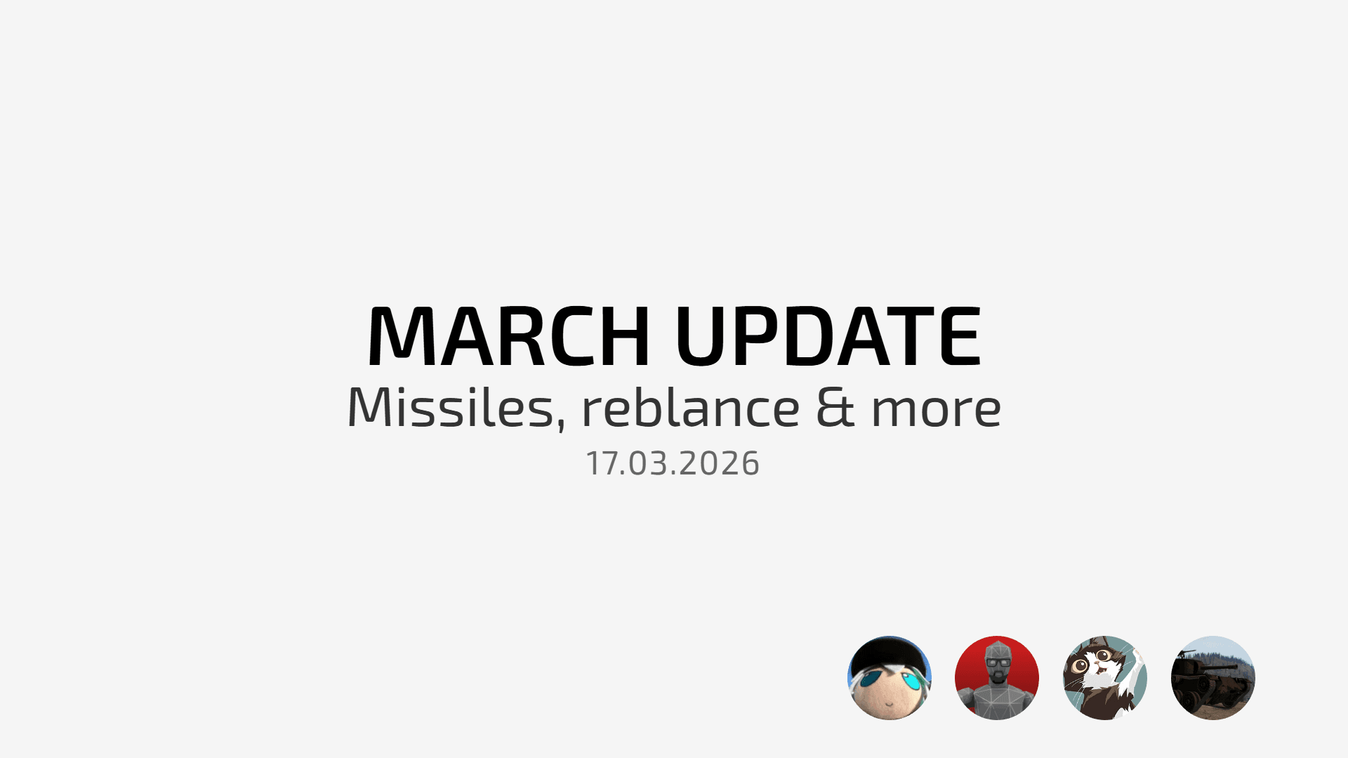 March 2026 Update — Missile, Crew, Explosions, and Points
